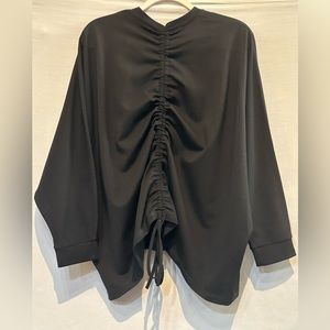 NWOT - Pamela McCoy Zip Up Jacket/Topper With Center Back Ruching - Size Large